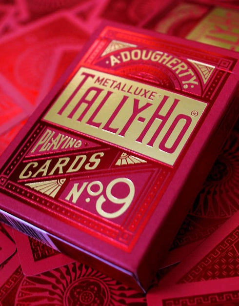 Tally-Ho MetalLuxe Playing Cards - Red