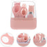 Set Abaodam Nail Clipper Kit Nail Scissor for Grooming Pink Manicure Pedicure with Safety Features for Newborns
