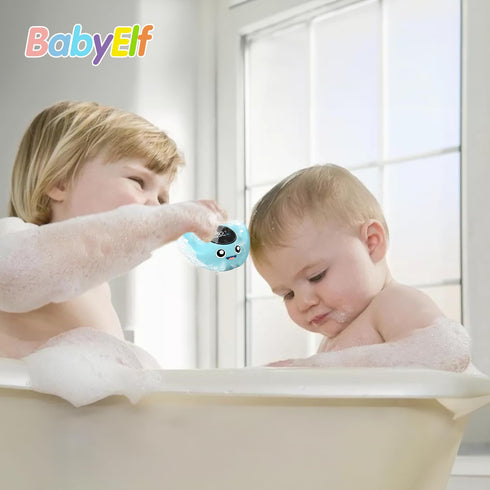 Baby Bath Thermometer - BabyElf Safety Floating Bathing Toy for Infants, Upgraded Mute Visual Alert