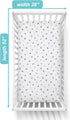 TL Care 100% 52" 28" Natural Cotton Fitted Crib Sheet x - Soft, Breathable, Hypoallergenic & Gentle Toddler Bed Sheet