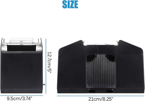 S SUNSBELL Automatic Card Shuffler - Battery Operated Poker Shuffling Machine for Five Crowns, Poker, Blackjack