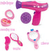 Little Girls Beauty Hair Salon Toy Kit with Toy Hairdryer, Mirror & Accessories, Makeup Set