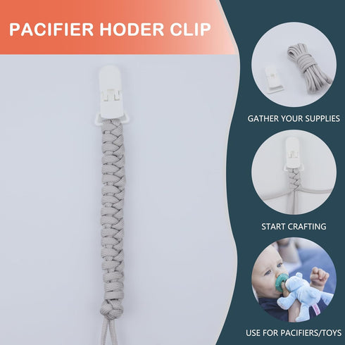10-Pack (3/4 Inch, Pacifier Clip Replacement Ends - BPA-Free Plastic Fasteners for DIY Baby Crafts, Sewing Bibs