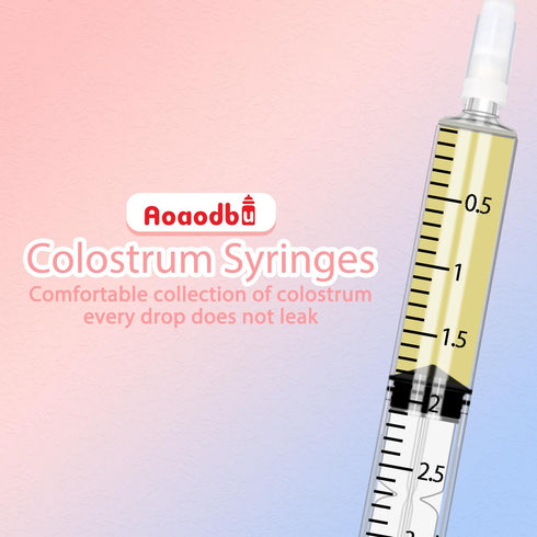 Aoaodbu 100pcs 3ml 5 1 30 ml 100 Colostrum Collector Kit Include Sealed Breast Milk Collector No Needle Colostrum