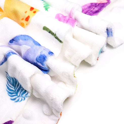 30 40 Inches Baby Mink Blankets, Dinosaur Toddler Blanket for Boys Girls, Soft Newborn Blanket with Dotted Backing