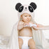 1-2, 2 Pack 50" 32" Set Toddler Bath Towels Age Soft Absorbent Animal Hooded Towel for Kids Girls, x Large Thick Baby