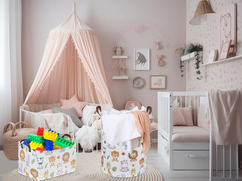 Kids Laundry Hamper,Baby Laundry Basket Animal Storage Baskets for Kids Room Decor,Nursery Hamper,Bedroom,Toy
