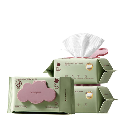 Bc Babycare Cloud Moist Baby Wipes, Thick & XL, 99% Water, Ultra-Hydrating,