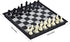 Chess Set with Folding Magnetic Travel Board and 2 Extra Queens for Kids and Adults