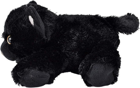 Wild Republic Black Cat Plush, Stuffed Animal, Plush Toy, Gifts for Kids, Hug’Ems 7"