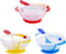 Berry President Baby Bowls with Suction Base, Spill-Proof Lid, Temperature-Sensing Spoon, Pack of 3 for Toddlers