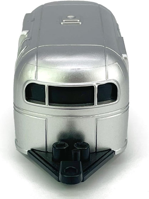 3 4 5 6 7 Vintage Blue Pickup Truck Trailer Towing Toy Camper RV Motorhome Toys for Boys Diecast Model Car Metal Pull