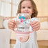 270ml/12m+/Pink/Pack 3 Oberni Toddler Sippy Cup, Tritan Baby Water Bottle With Non-Spill Valve Spout, Removable Handle