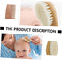 Set Baby Hair Wash Brush Soft Wool Sink Bath Bathing Tool Wooden Comb for Newborn