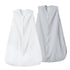 david's kids Muslin Cotton Baby Sleep Sack 6-12 Months, 2 Pack, 100% Cotton, TOG 0.5, White & Grey, Soft Wearable
