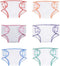 Toyvian 6pcs Doll Diapers, Baby Doll Diaper Bag & Accessories, Reusable DIY Doll Underwear