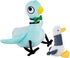 TSRDLVC 2pcs Pigeon Stuffed Animal Pigeon Plush with Small Little Duckling Soft Bird
