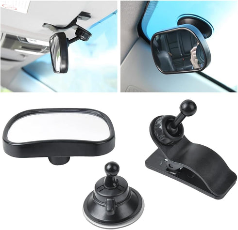 Ohleats Baby Car Mirror, Shatter-Proof Rear Facing Mirror for Infant Safety, 360 Rotation