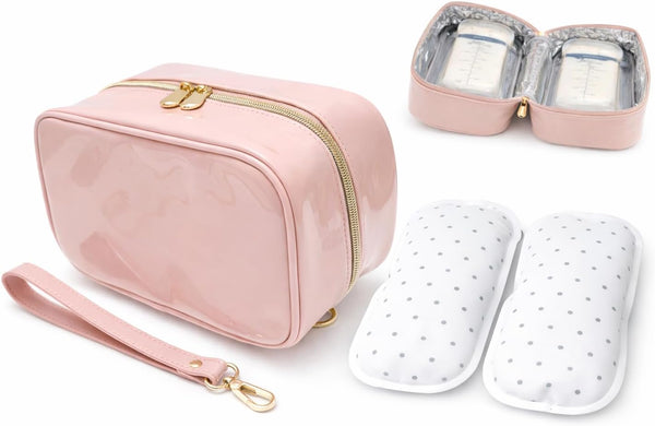 MaddiSol Breast Milk Cooler Bag for Working Moms, Insulated Travel Bag with 2