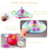 108 Mini Tudou Musical Baby Crib Mobile Toy with Lights and Music, Star Projector Function and Cartoon Rattles, Remote