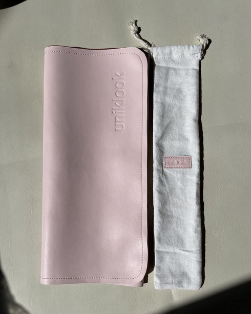 14"x22" UNIKLOOK Leather Portable Changing Pad - Vegan Leather - Travel Baby Changing Mat - Multipurpose Portable