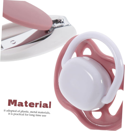 Set Abaodam Newborn Nail Clipper Grooming Kit Scissors Nail File Boy Girl Care Tools for Boy Girl Pink