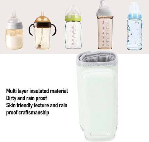 LICAEVEY Baby Bottle Warmer, Milk Bottle Warmer with Smart Thermostat, USB Rechargeable Portable Bottle Warmer