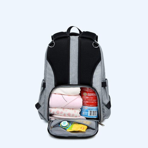 CFUN Backpack Travel Diaper Bag for Dad, Baby Bag for Men Changing Pad,Stoller Strap Unisex Toddler Gear (Black)