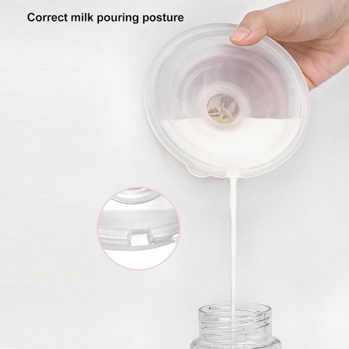 Srliya 240ml Wearable Breast Pump Cup, Hands complimentary Milk Collection Cup for Postpartum Moms, Made of PP