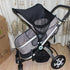 Baby Stroller Sunshade Car Seat Cover, UPF50+ Anti-UV Waterproof Windproof Canopy for Crib and Playpen