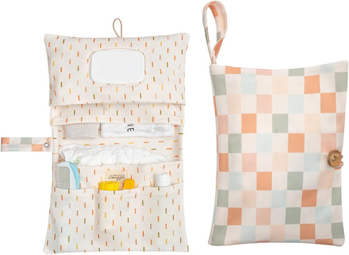 MAISON Snuggle Baby Diaper Bag Organizer, Portable Baby Essentials Storage Pouch for Parents and