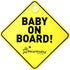 Dreambaby Baby On Board Sign - Safety Awareness Warning Decal - Model L211