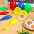 LovesTown Spoon Race Game Set, Egg Relay Race for Kids with Yolk, Outdoor Plastic Eggs Game Easter Party Favors.