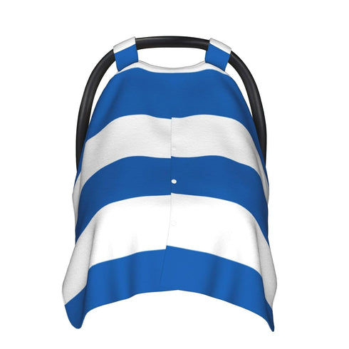 CQMZJHU Greek Flag Baby Car Seat, Rain Shelter, Multifunctional Nursing Cover for Newborns, Mother Care, Breastfeeding