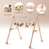 6 Wooden Baby Gym with Gym Toys, Detachable Wooden Play Gym Frame Activity Gym Hanging Bar Baby Toys for Activity Gym