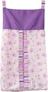 CribMATE Purple Butterfly Diaper Stacker Organizer, Nursery Crib Diaper Hanging Bag for Baby Girl