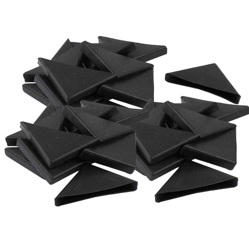 UoYu 20 Pcs Corner Protectors, Shape Triple-cornered Glass Table Corner Protector Cushion, 6mm x 50mm