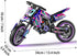 Mesiondy Motorcycle Building Block Set, 476 PCS Collectible Display Model, Motorbike Toy Collection for Ages 6+