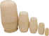 MAGIKON 5-Piece Unpainted Nesting Doll Set - 5-Inch Blank Wooden Stacking Dolls for