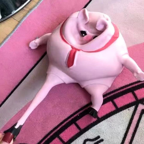 Adorable Pink Pig Squishy Toy - Stress Relief Squeeze Toy for All Ages (Large)