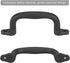 Dolibest Set of 4 Safety Playground Handles - Swing Set Kids Safety Hand Grips for Climbing Frame & Play House (Black)