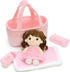 Playset Set,Babies Set,Baby Tezituor Baby Doll with Carrier Bassinet Bed,Baby Doll Accessories with Dolls, Portable