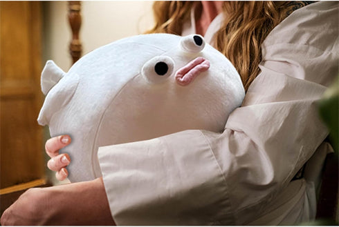 Puffer Fish Plush Pillow - 24.5 inch Stuffed Animal for Kids and Adults