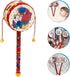 Toddmomy Baby Tots Baby Tots Wood Baby Hand Wooden Monkey Drums Rattle Drum Wooden Baby Musical Toys Rattle Toys Chinese Balancing Toys Infants Toys