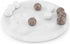 Radicaln Marble Tic Tac Toe Board Game 10" Inches White & Oceanic