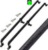 2 Playground Safety Handles, Glow-in-The-Dark Non-Slip Handle for Swing Set Ladder, Large, Black