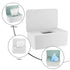 XhjzgcTech 2Pcs Diaper Wipes Dispenser, Refillable Wipe Container, Wipe Container with Sealing Design Lid, Keep Wipes