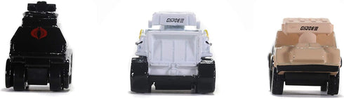 G.I. Joe 1.65" Nano 3-Pack Die-cast Cars, Toys for Kids & Adults