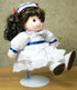 BANBERRY DESIGNS Doll Stands, White with Vinyl Arms, Expands from 7" to 12" H for Dolls 7" to 16" Tall