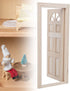 Dollhouse Door, 1:12 Wooden Miniature Simulated Door Model Toy Accessory for Doll House